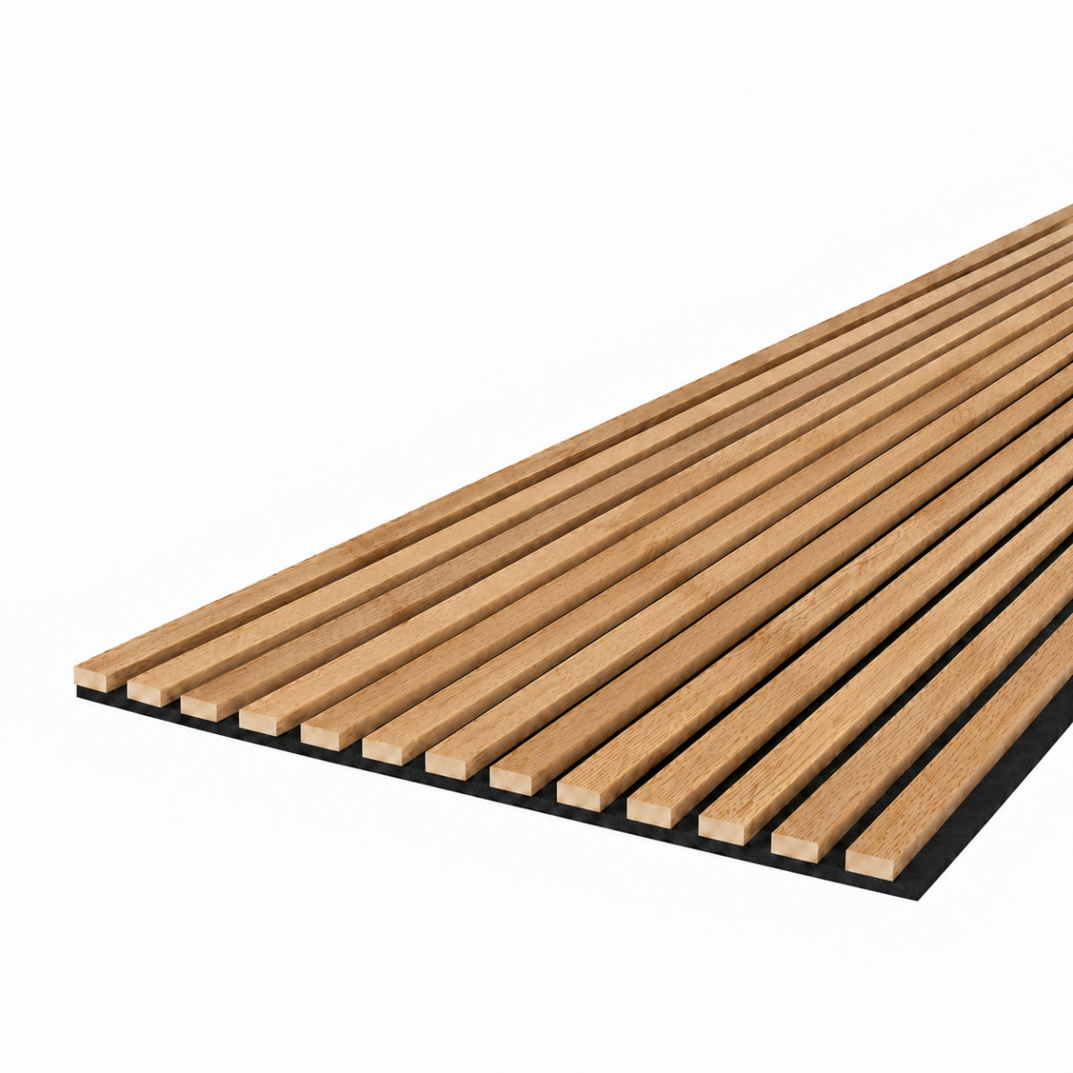 Pannello acustico Acoustic+ Rovere pure 2400 x 600 mm - Feltro acustico nero