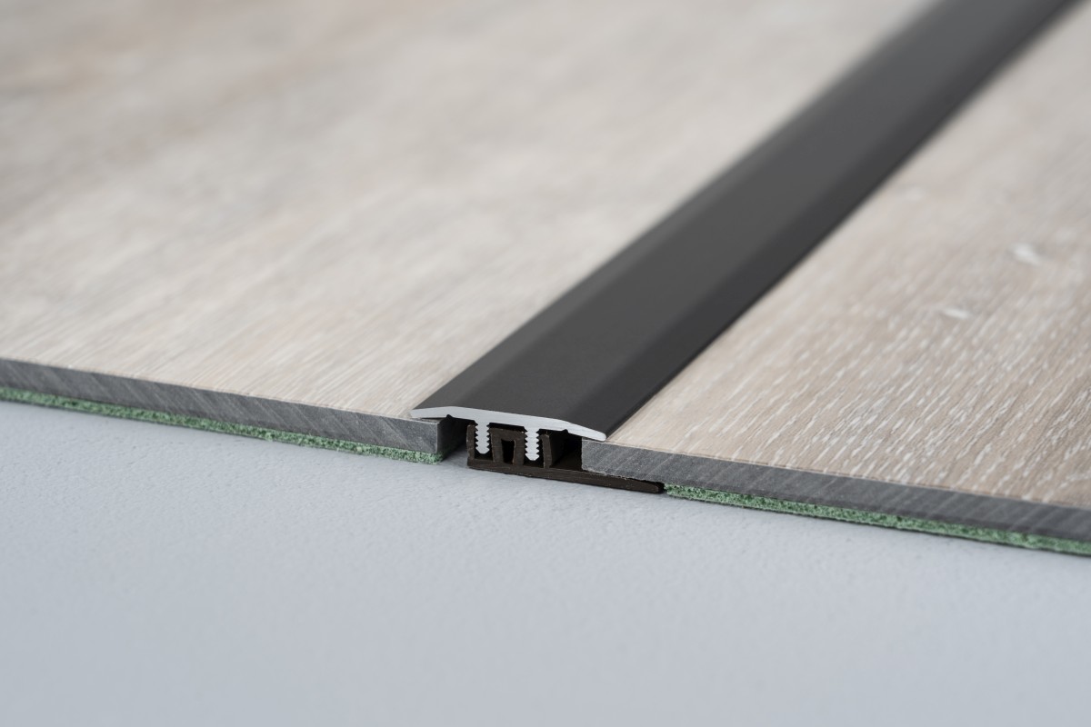 Profilé de transition pour sols design Noir anodisé - 2,70 m