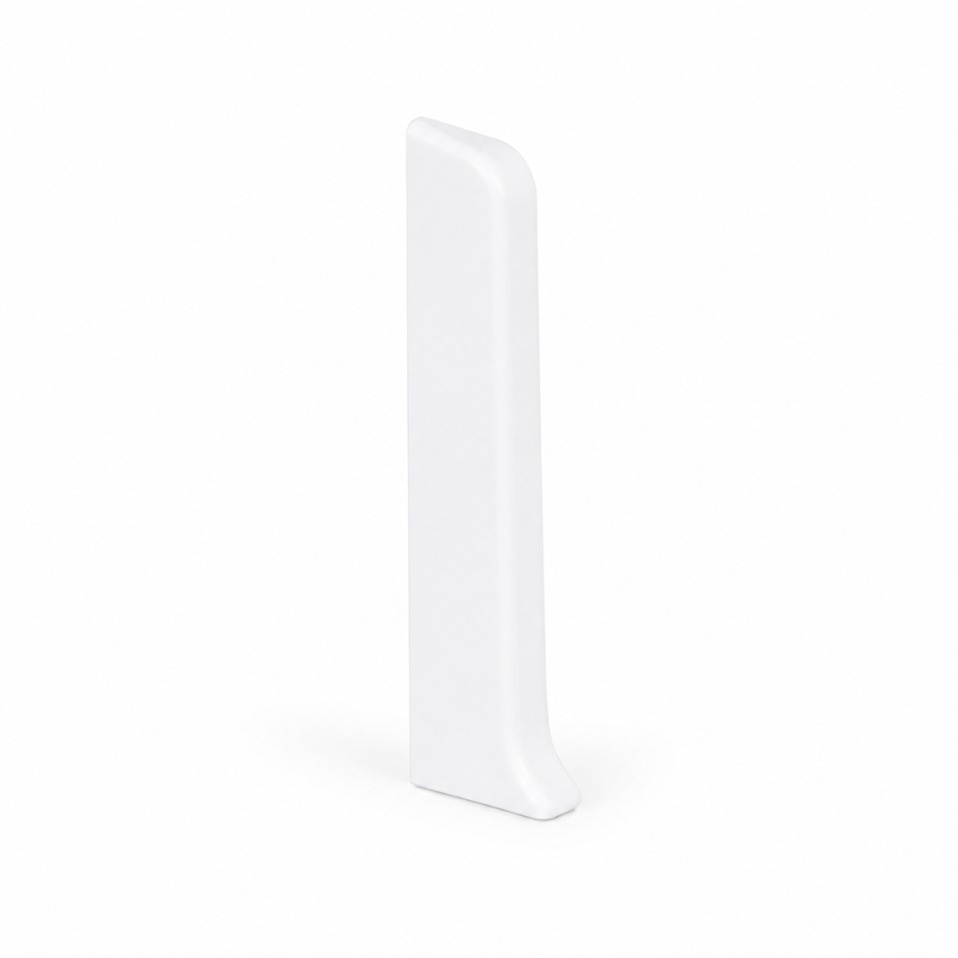 Extremo a la izquierda para tira Duo-Flex 80 mm blanca