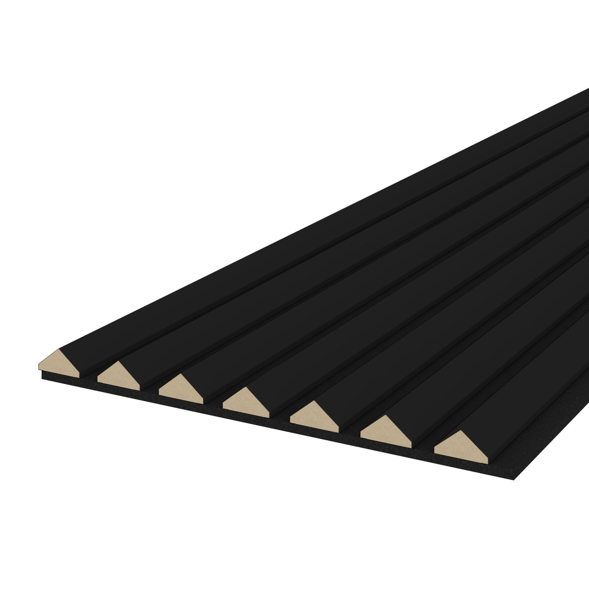 Panneau acoustique K2 2600 x 400 mm - Feutre acoustique noir - Black