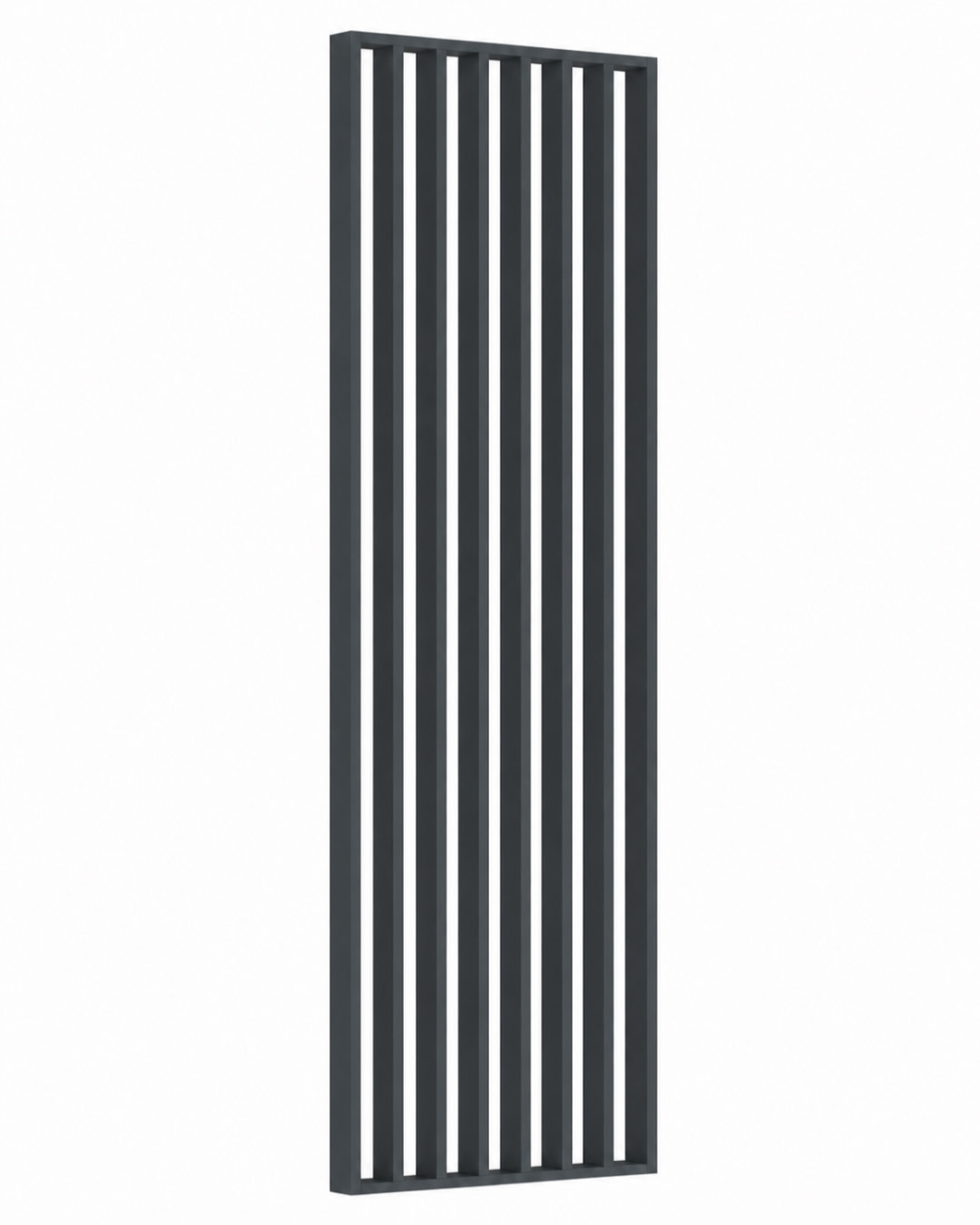 Separador de ambientes / pared de lamas 580 x 2750 x 65 mm Gris/antracita