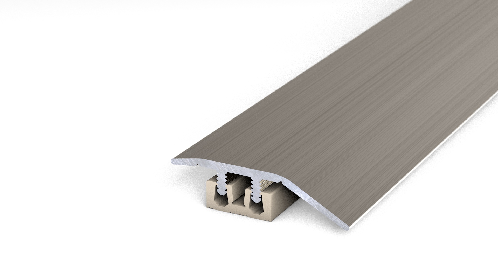 Prinz profi-design profilé de compensation 34 mm - N° 339 - Acier inoxydable brossé - 200 cm