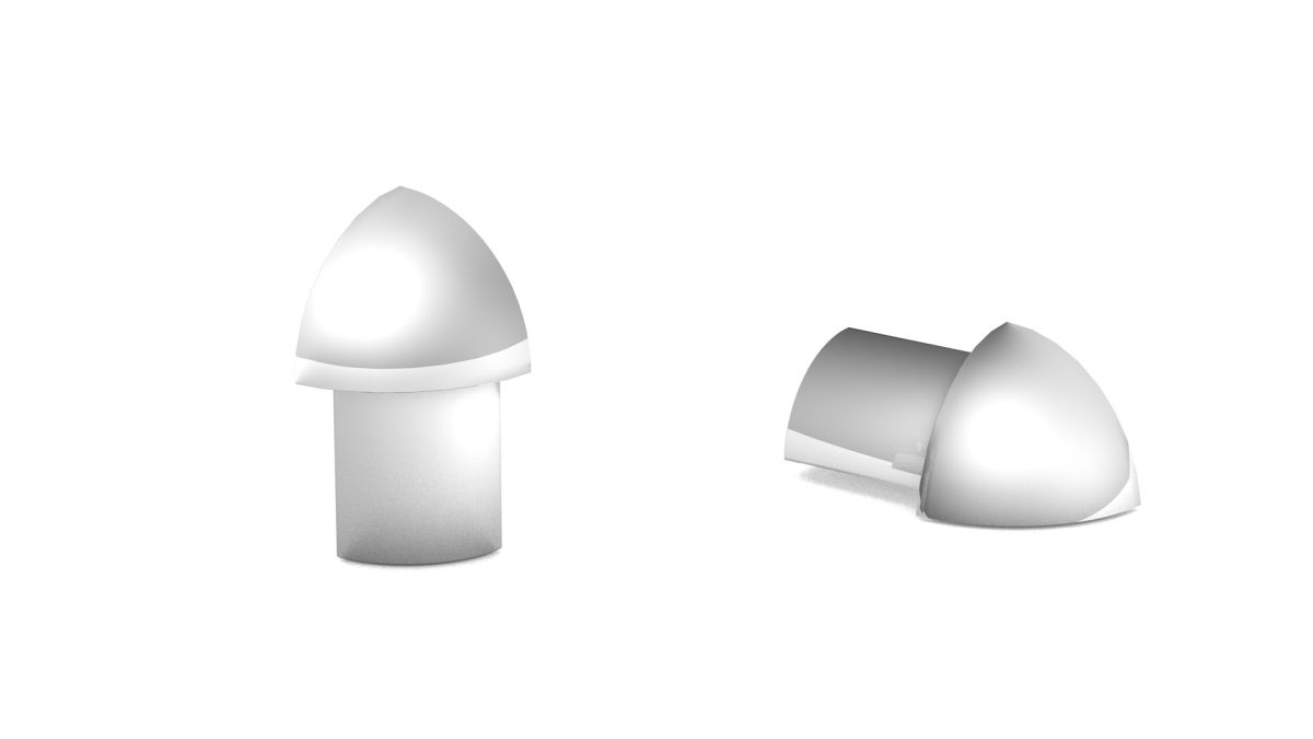 Prinz acier inoxydable-angle extérieur pour profilé quart-de-rond 6 mm - Massiv - Acier inoxydable b