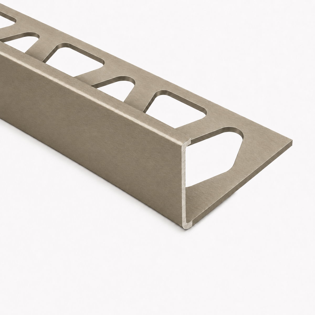 Profilé pour carrelage en aluminium bord de finition Acier inoxydable anodisé 8 mm