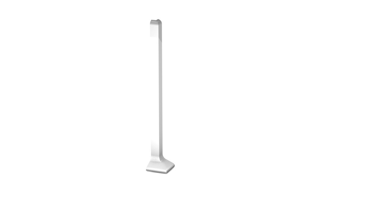 Prinz alu-angle extérieur pour plinthe n° 374 - Argent