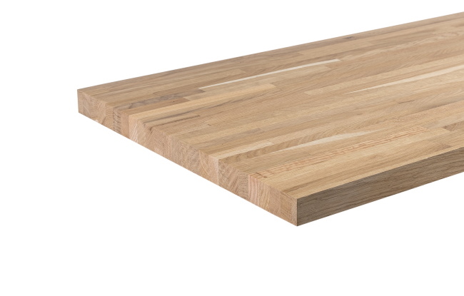 Motif - Panneau jointé en chêne massif - Fini laqué