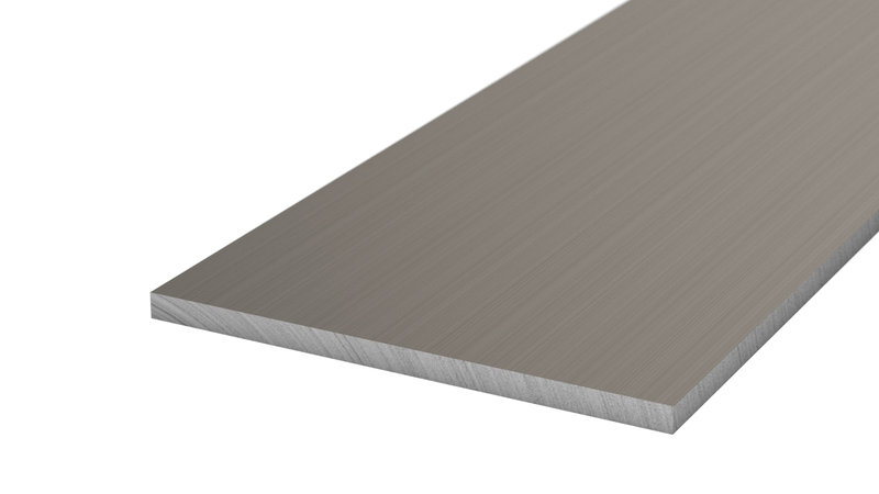 Prinz profilé plat 60 x 3 mm - N° 129 - Acier inoxydable brossé - 250 cm