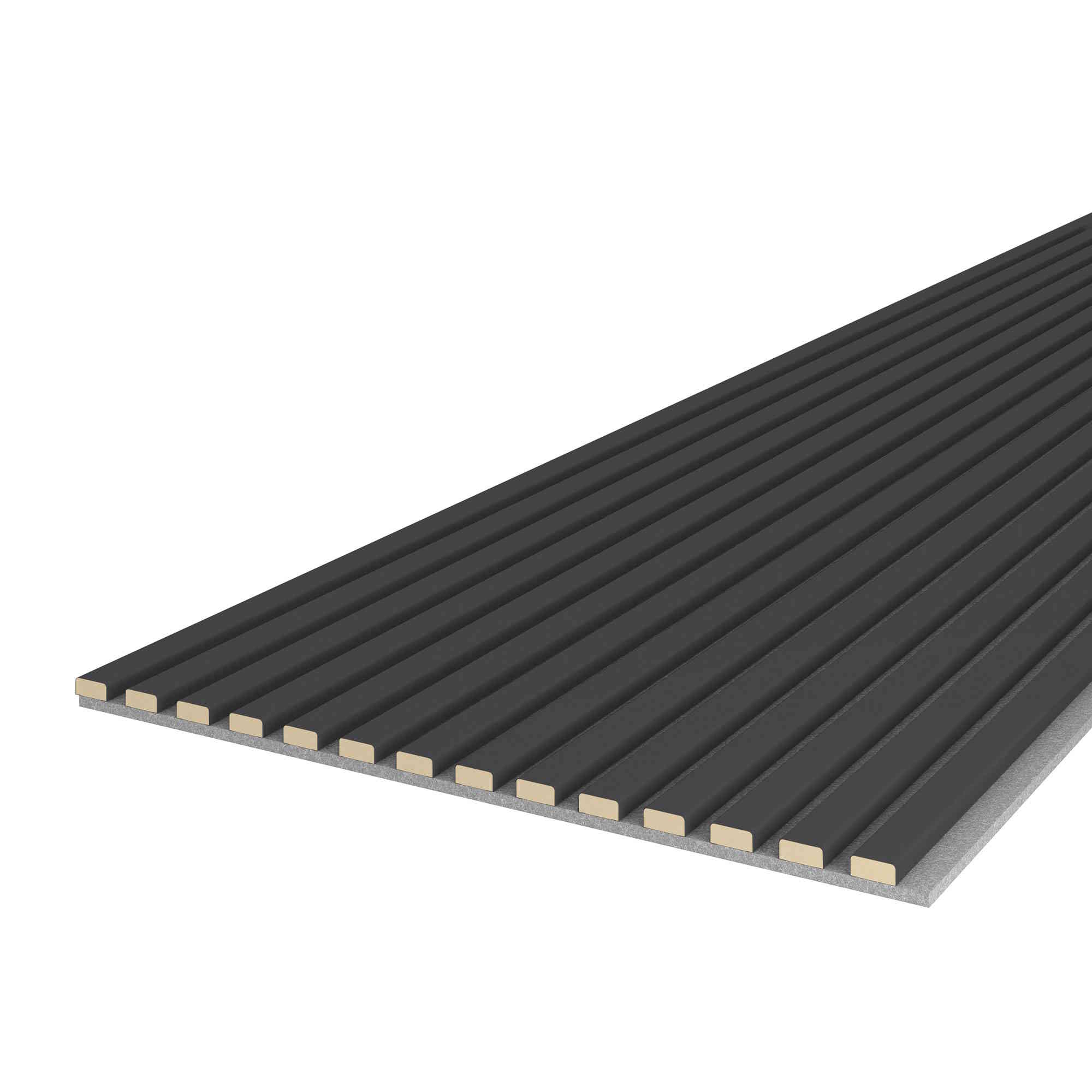 Acoustic+ Akustikpaneel Grau-Anthrazit 2400 x 600 mm - Akustikfilz Grau