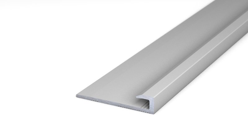 Profilé de finition en aluminium n° 211, 27 x 5,4 mm - Argent 270 cm