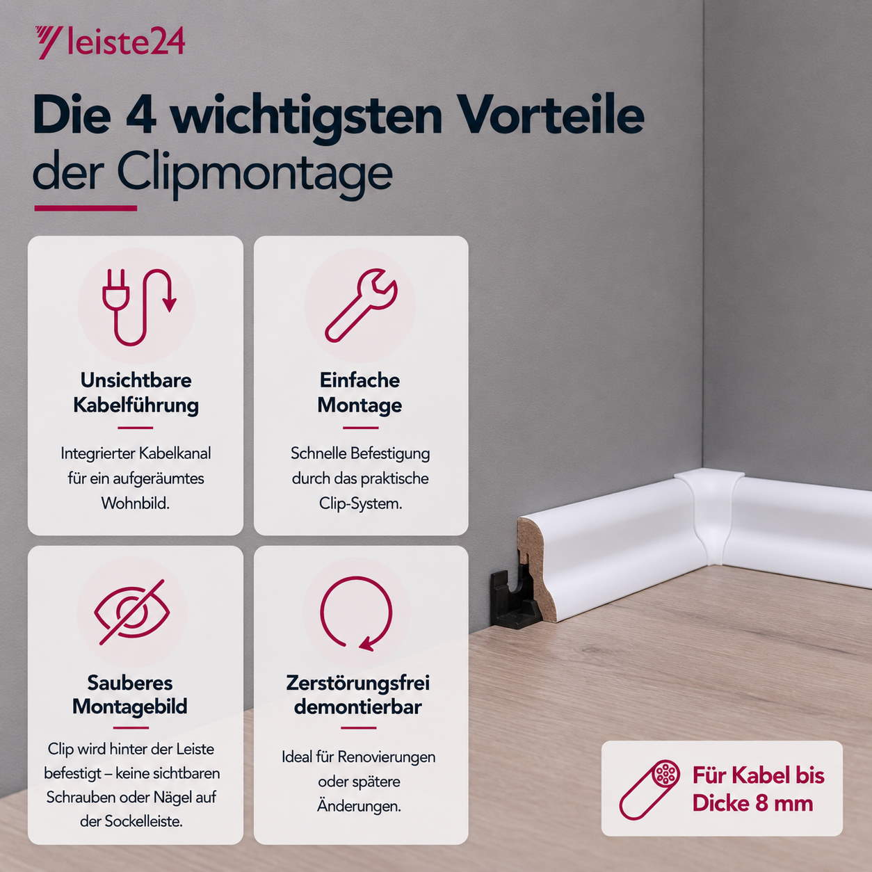 Clips para molduras