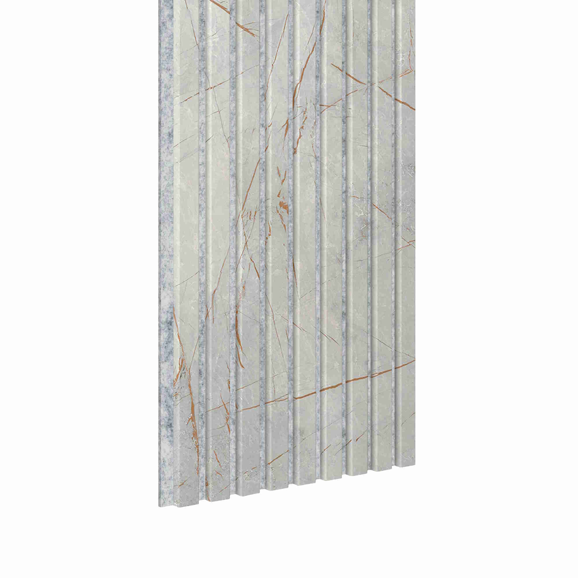 Panneau acoustique Acoustic+ Golden Stone 2600 x 400 mm - Feutre acoustique gris