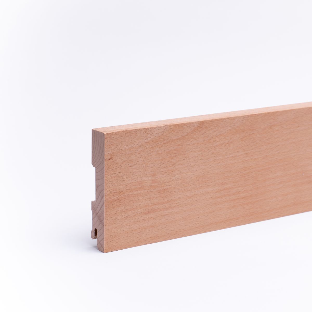 Plinthe en bois véritable carré 120mm hêtre huilé