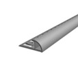 Profil quadrant fin angle en plastique 10 mm gris