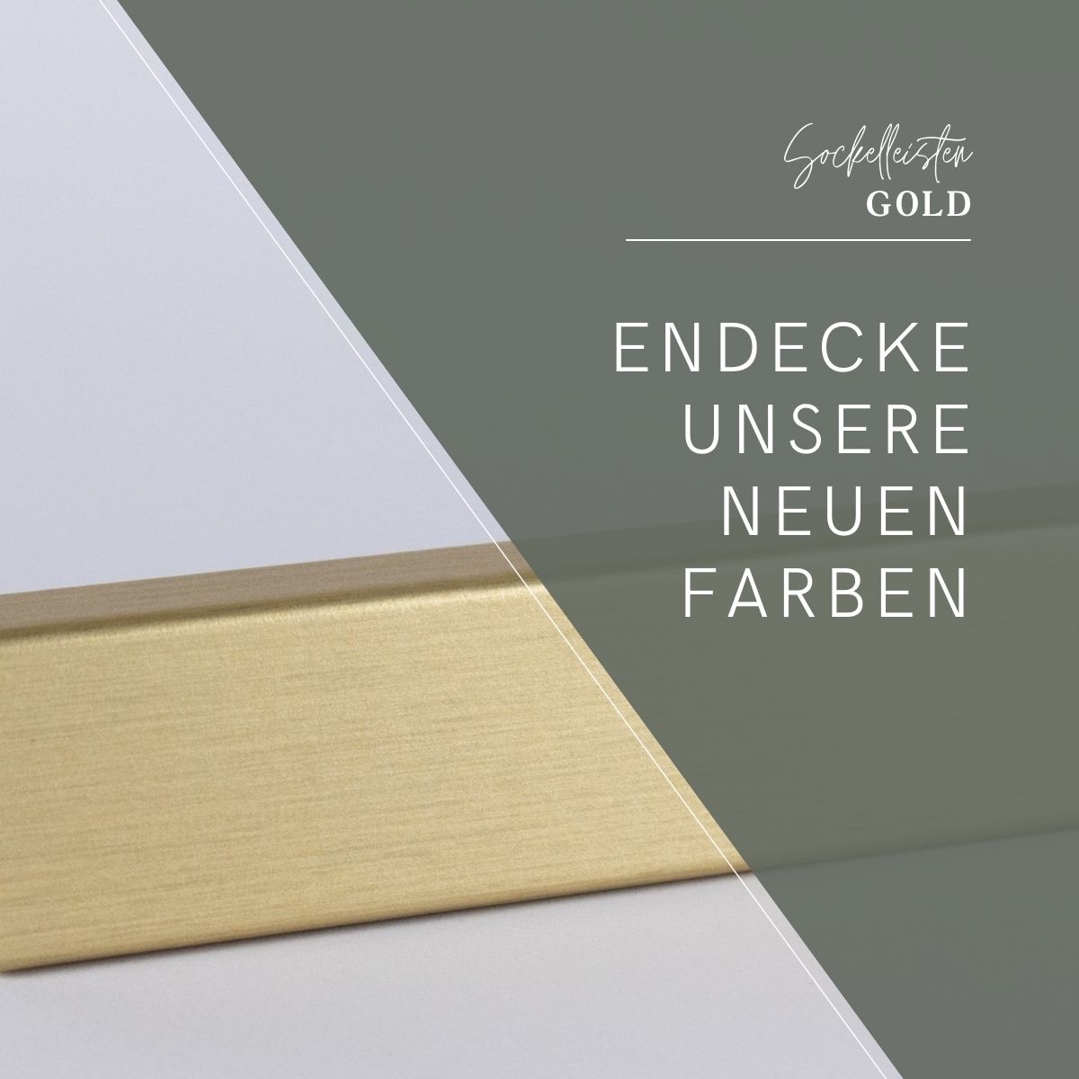 Dekor-Sockelleiste 60 mm Gold
