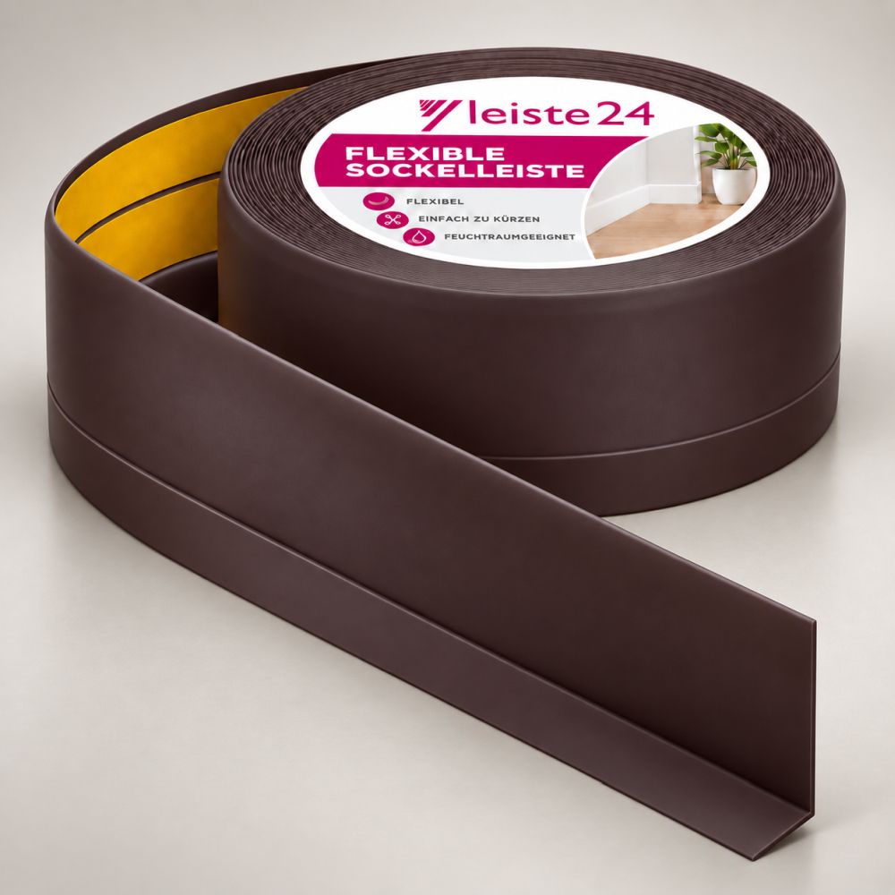 Plinthe souple Brun foncé 50 x 15mm