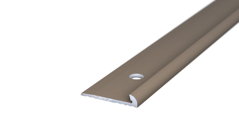 Prinz profilé de finition 18 x 3,5 mm - N° 156 - Acier inoxydable mat - 250 cm