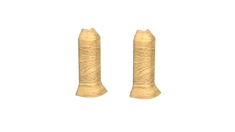 Prinz angles extérieurs - Plastique. pour hartschaum-plinthe 60 mm. - N° 811 - Oak natural