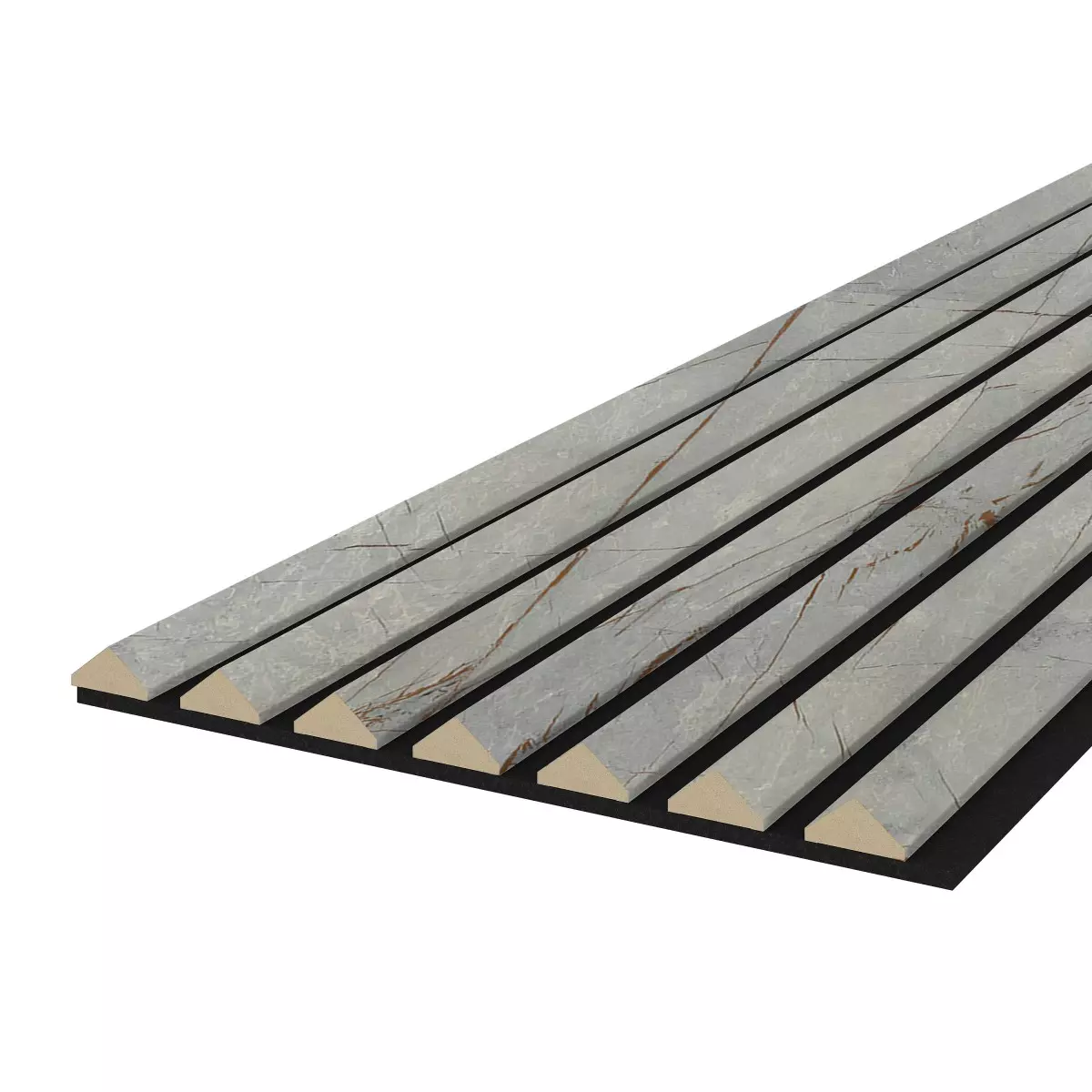 Akustikpaneel K2 - Filzfarbe Schwarz 2600x400mm - verschiedene Farben