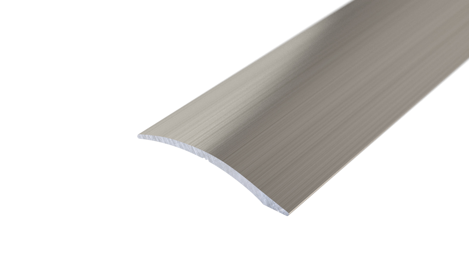 Profilé d'adaptation 40 mm autocollant acier inoxydable brossé - 1,00 m