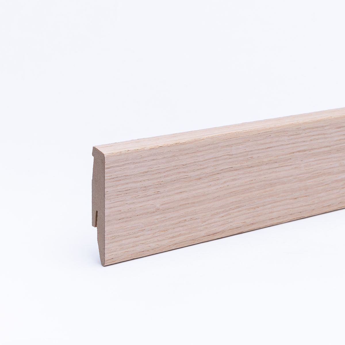Plinthe plaquée 60 mm chêne naturel