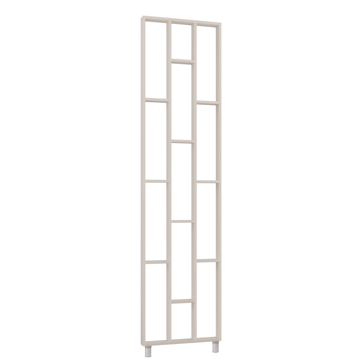 Séparateur de pièce design, système d'étagères 75 x 634 x 2500 mm - Cachemire