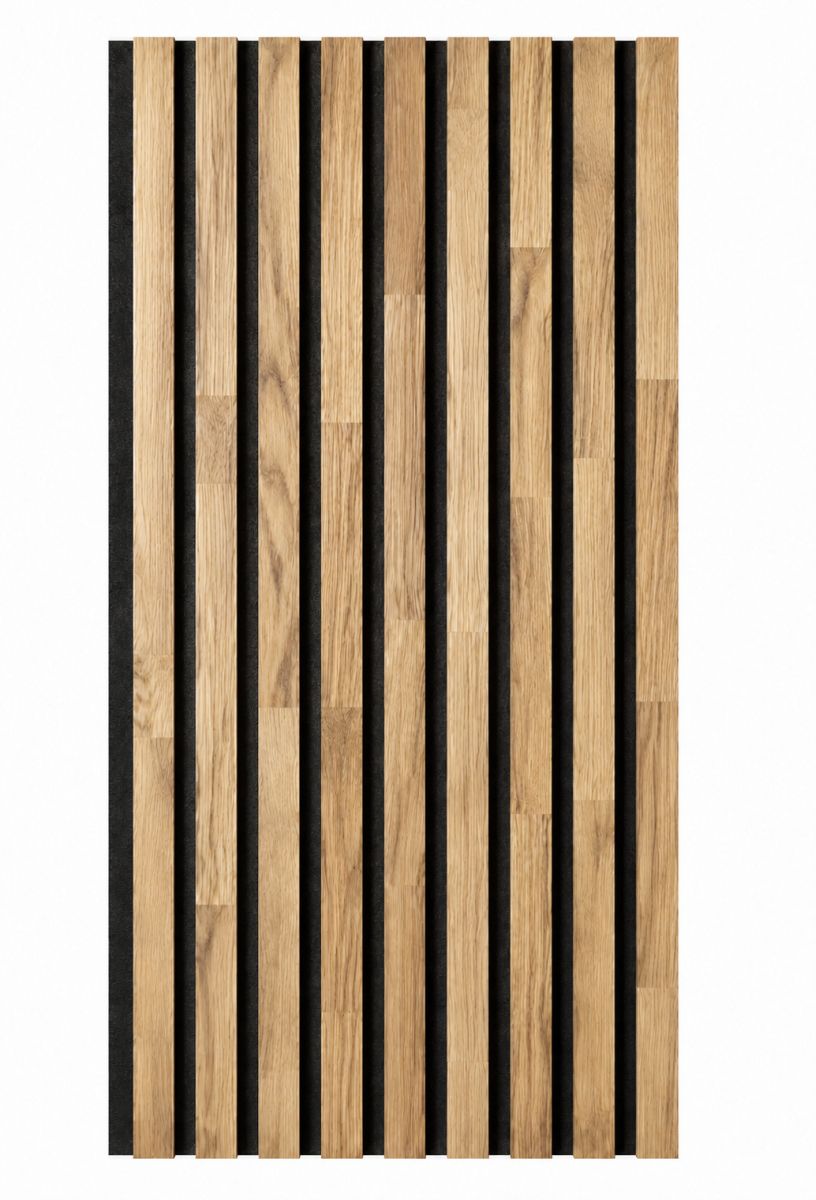 Paneles acústicos Acoustic+ de madera maciza de roble natural - aceitado 800 x 400 mm