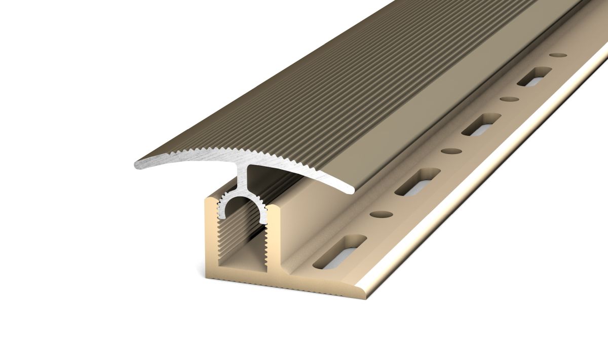 Prinz PROFI-TEC MASTER profilé de transition 34 mm - N° 314 - Acier inoxydable mat - 270 cm