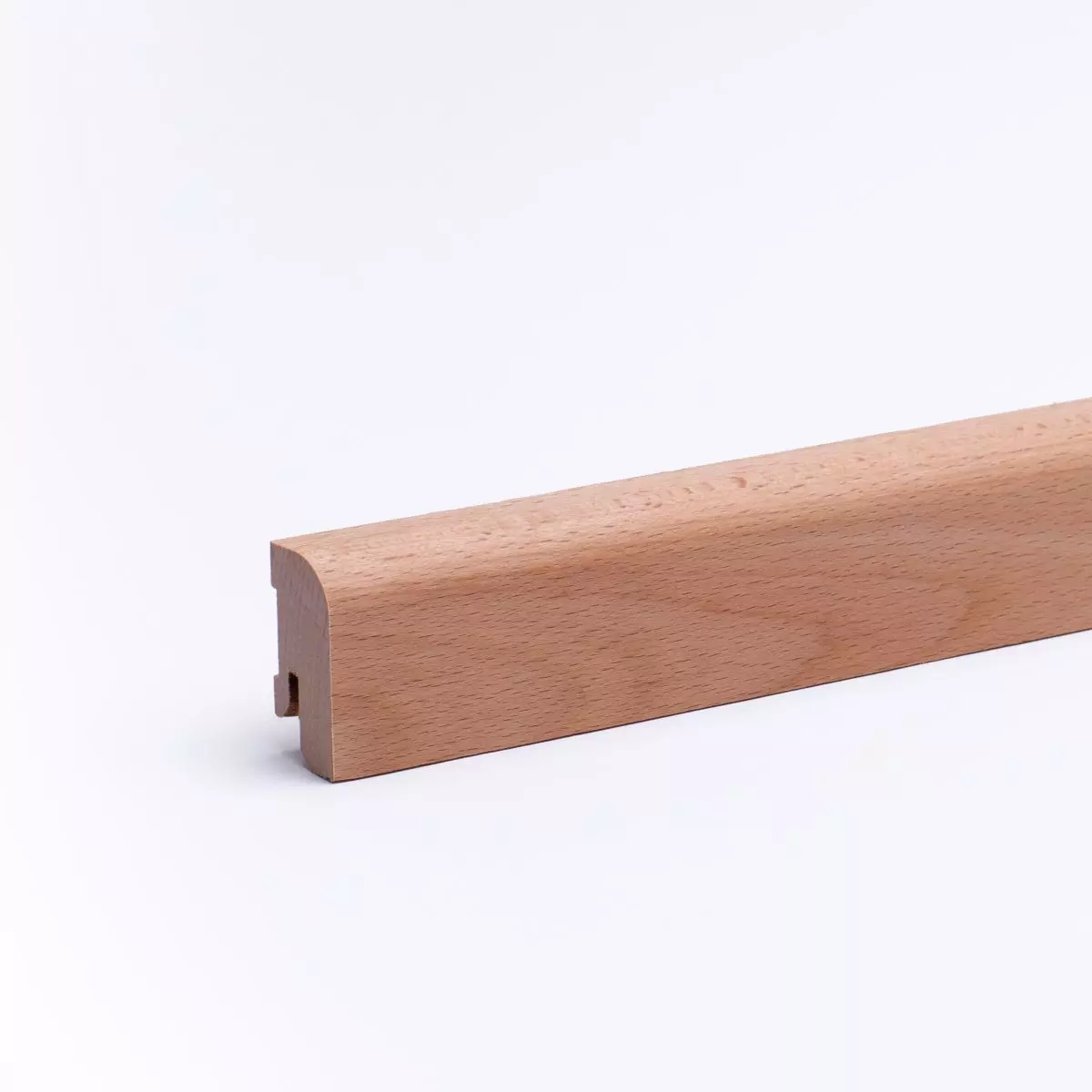 Massivholz-Sockelleiste 40mm abgerundet - Buche geölt