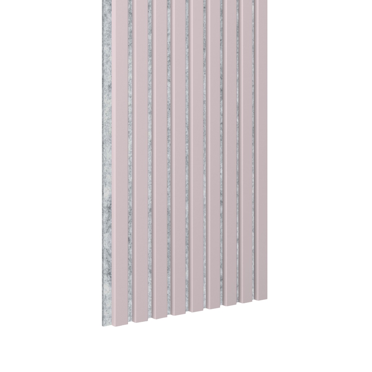 Panneau acoustique Acoustic+ Rose 2600 x 400 mm - Feutre acoustique gris