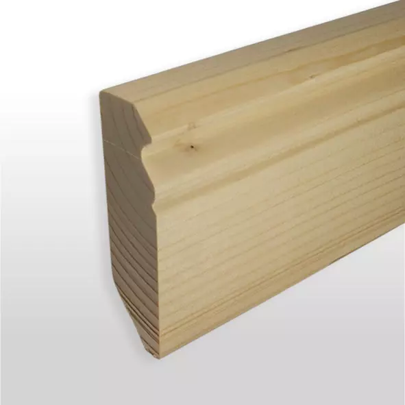 Sockelleiste Berliner Profil 80mm - Kiefer roh