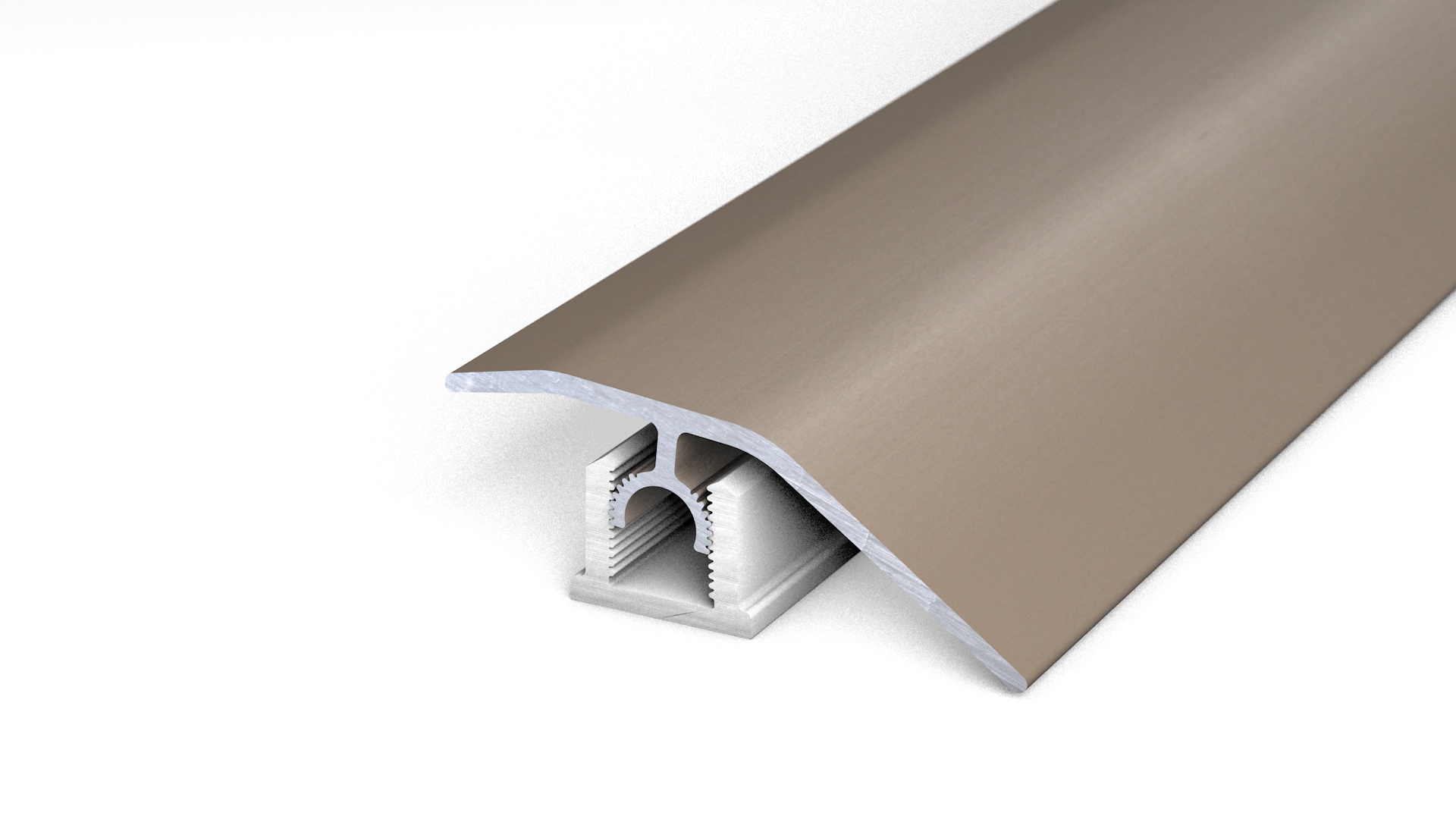 Prinz PROFI-TEC CORE profilé de compensation 44 mm - N° 336 - Acier inoxydable mat - 200 cm