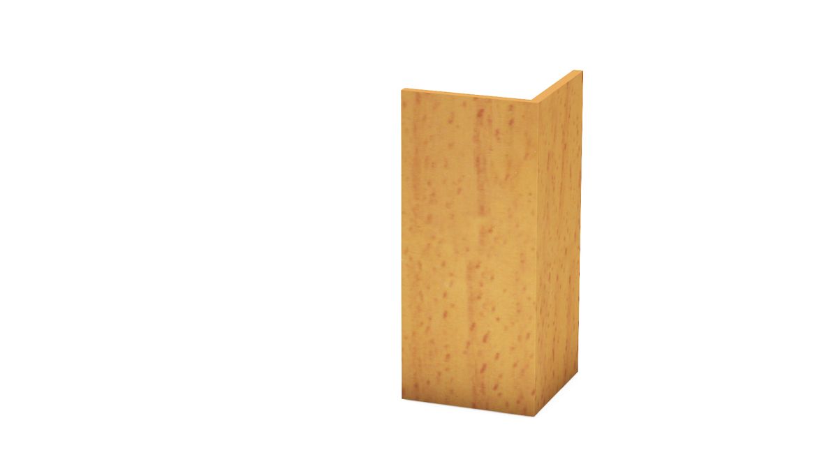 Prinz PVC-cornière de protection d’angle 20 x 20 mm - N° 804 - Hêtre - 250 cm