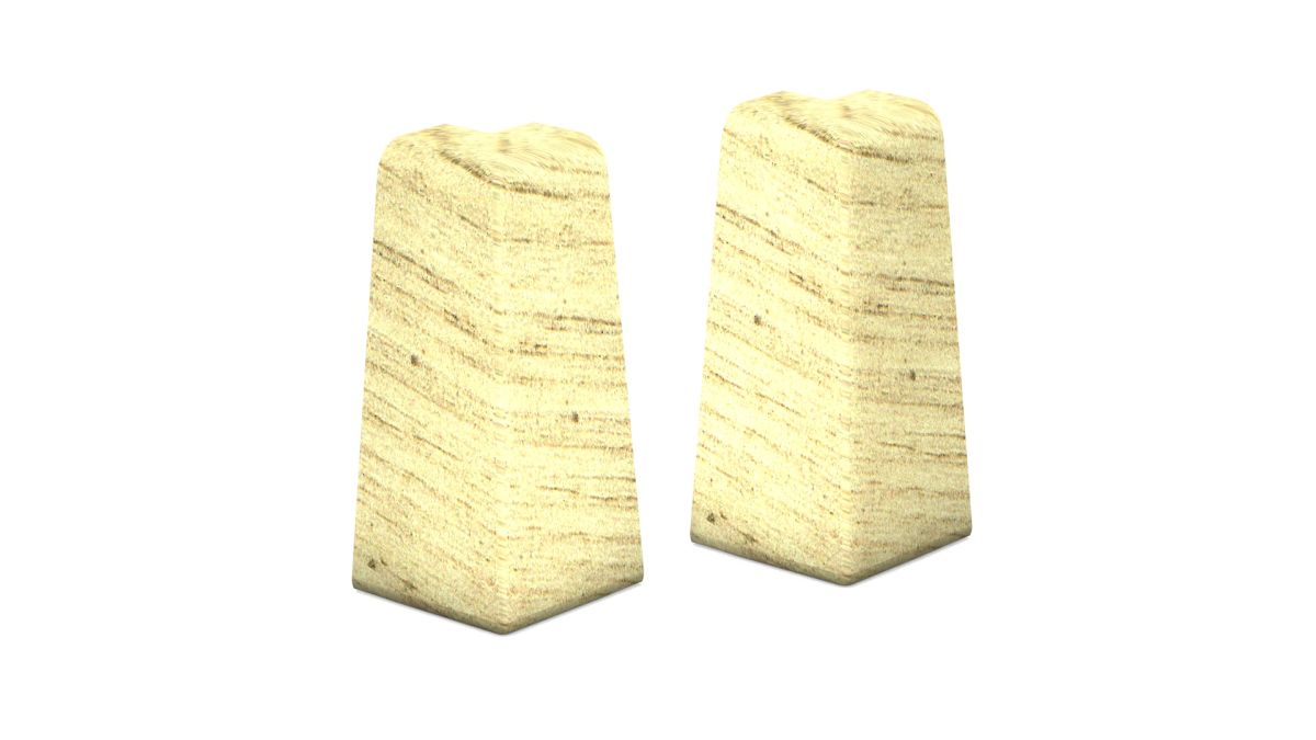 Prinz angles extérieurs pour MDF-sockeleiste 18 x 58 mm n° 809. - Schneekiefer