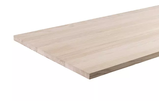 Oberflächenmuster - Eiche Massivholz durchgehende Lamellen - unbehandelte Oberfläche