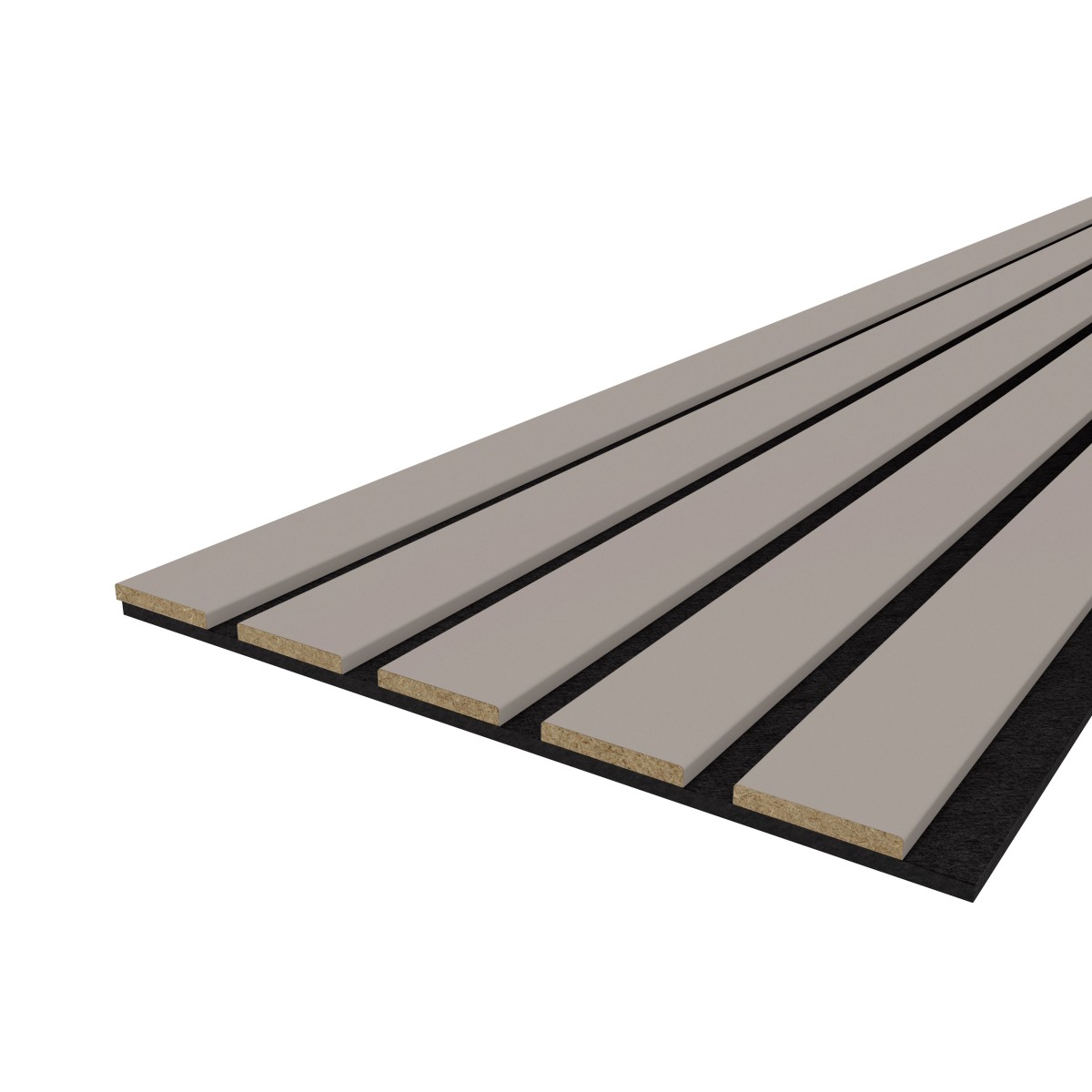 Akustikpaneel LX - Filzfarbe Schwarz 2600x400mm - verschiedene Farbe