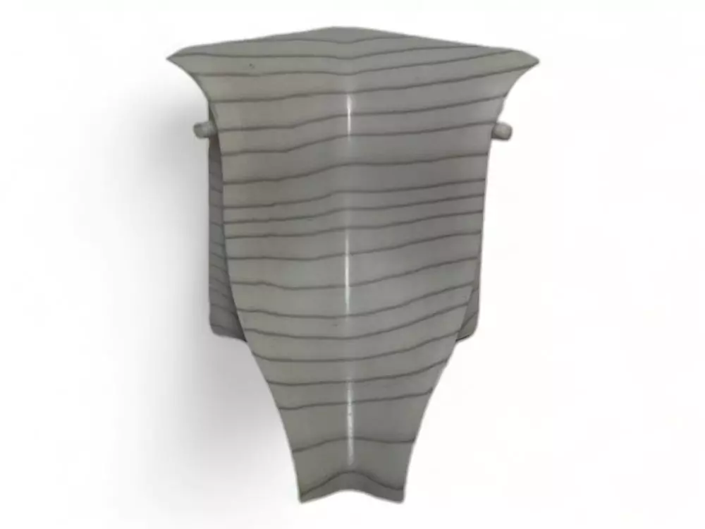 Innenecke für Kunststoff Sockelleiste 21 x 48 x 2.500 Perlgrau