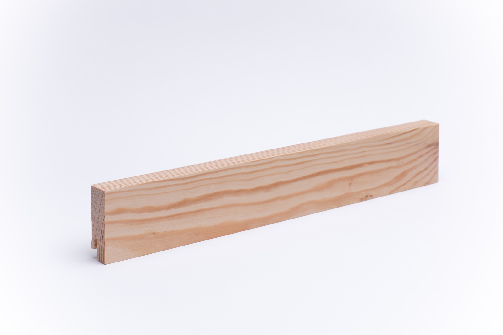Rodapié de madera maciza cuadrangular 60 mm, pino aceitado