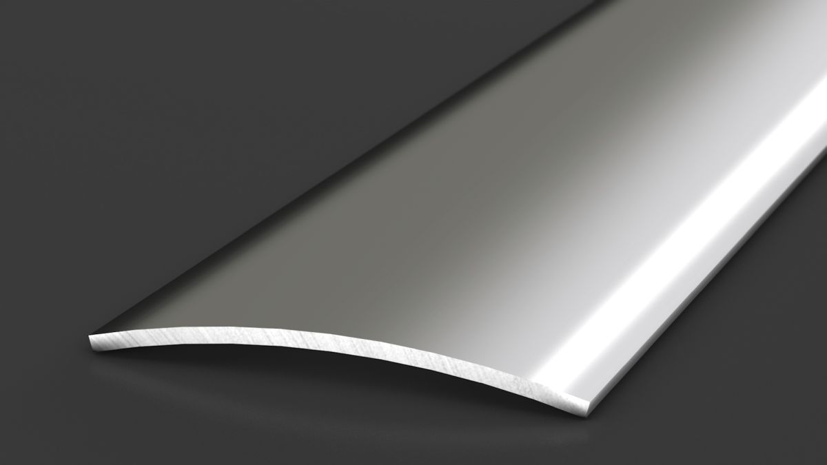 Prinz profilé de transition 40 mm - N° 111 - Acier inoxydable poli miroir - 100 cm