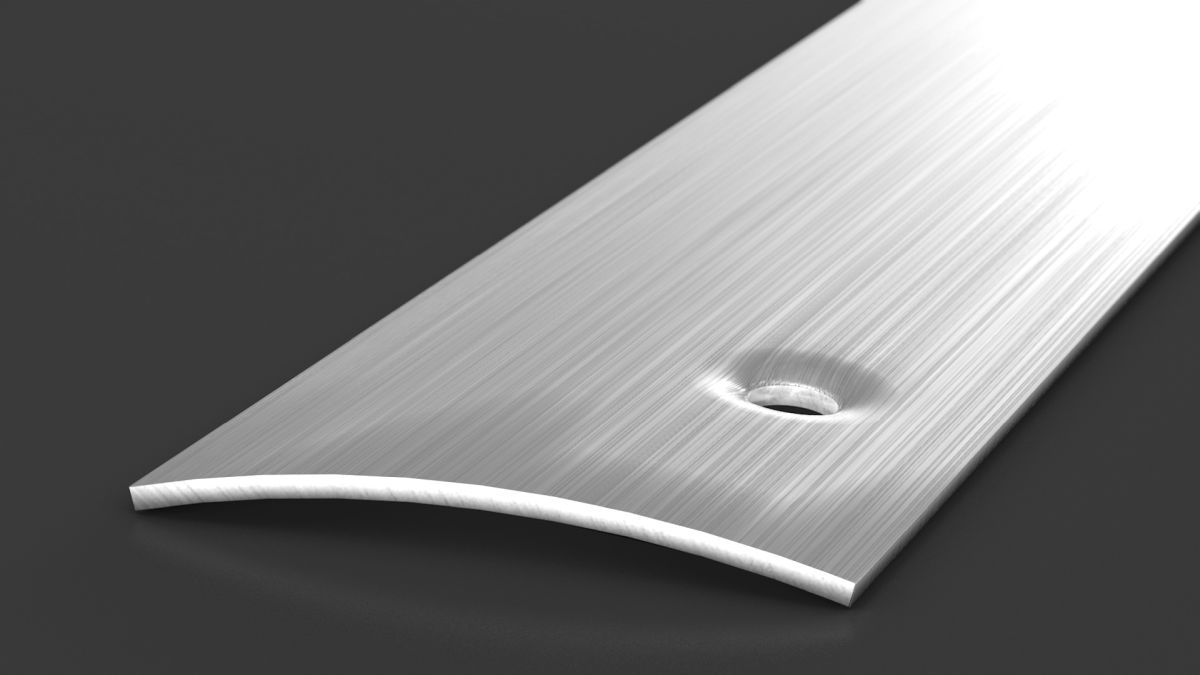 Prinz profilo di transizione 40 mm - N. 113 - Acciaio inox spazzolato - 270 cm