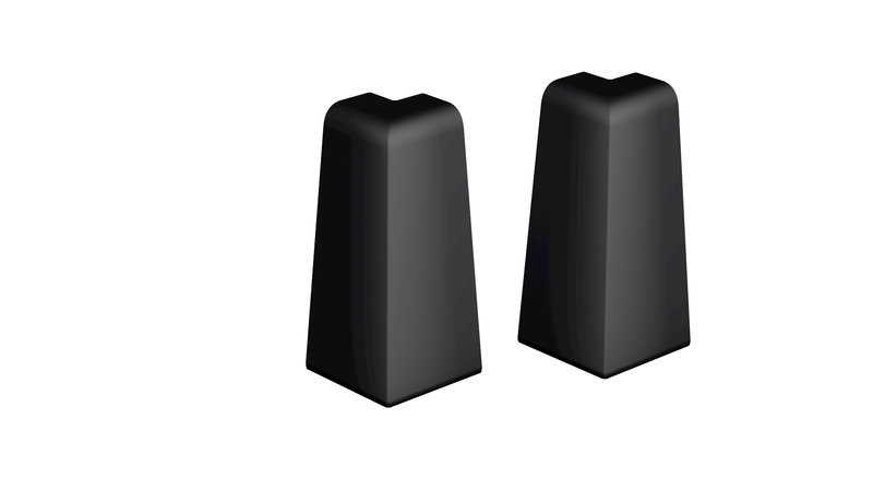 Prinz angles extérieurs pour MDF-sockeleiste 18 x 58 mm n° 809. - Noir