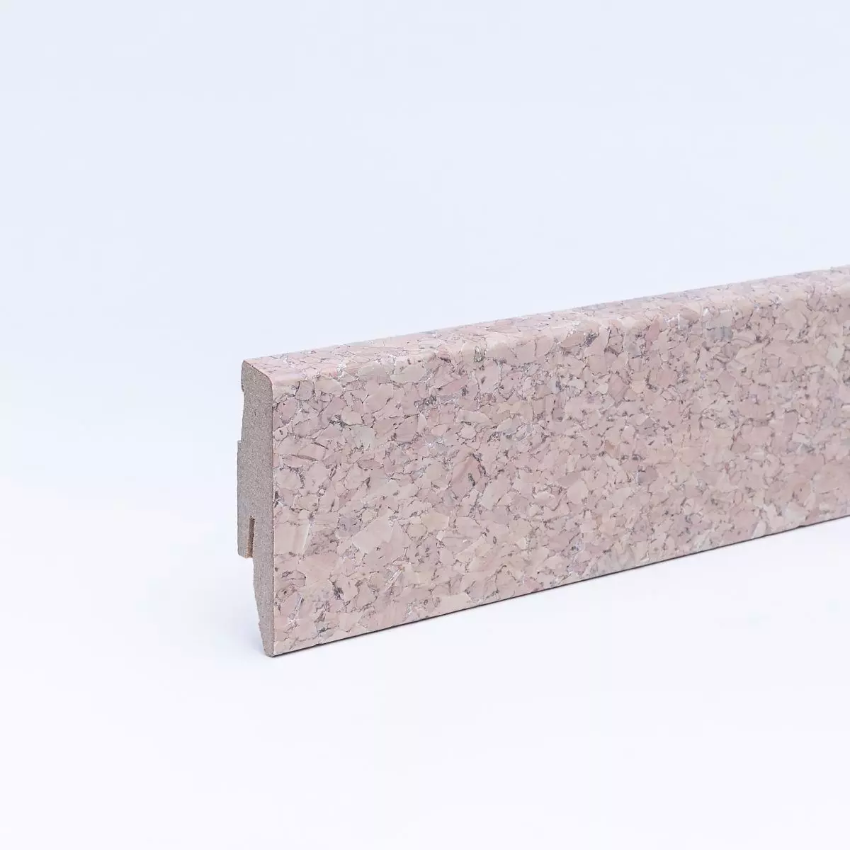 Korkleiste 60 mm grob creme gelackt