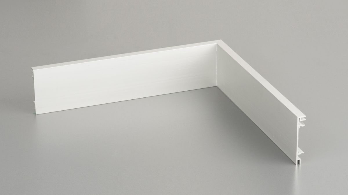 Prinz angle intérieur pour aluminium-plinthe 10 x 60 mm - N° 359 - Argent - 25 cm
