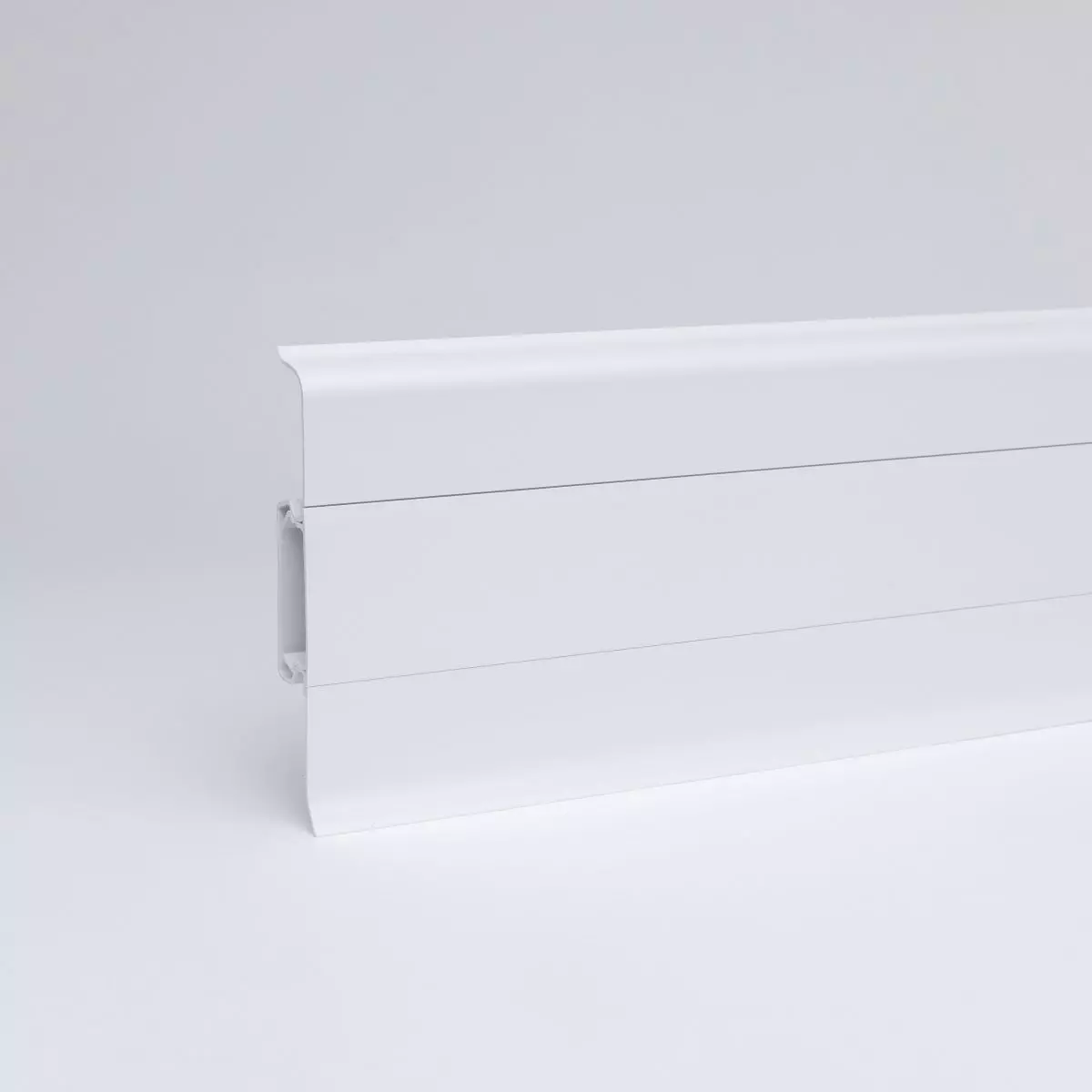 Klemmsockelleiste Duo-Flex 80mm weiß