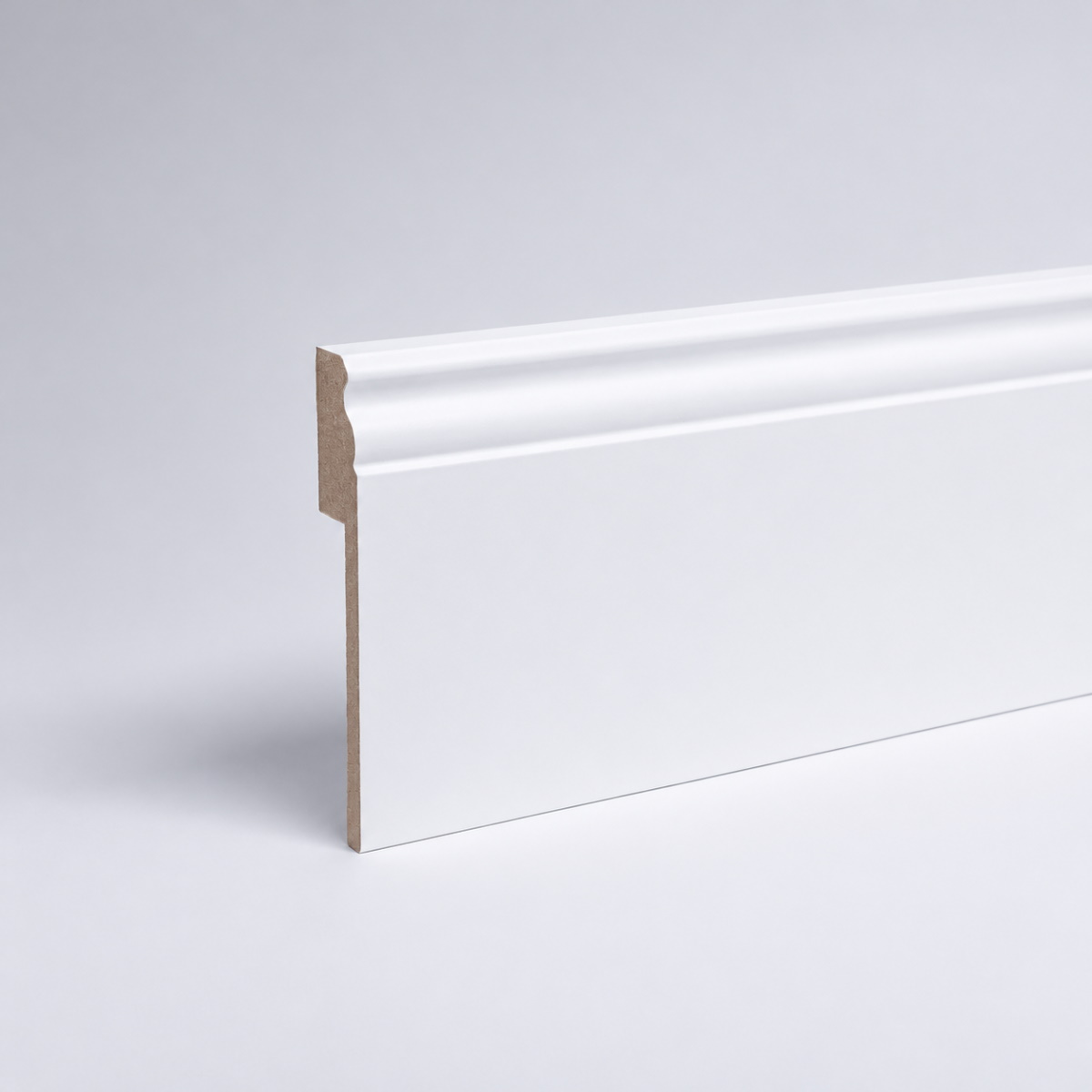 Copri battiscopa per piastrelle 120 mm – Profilo berlinese, bianco