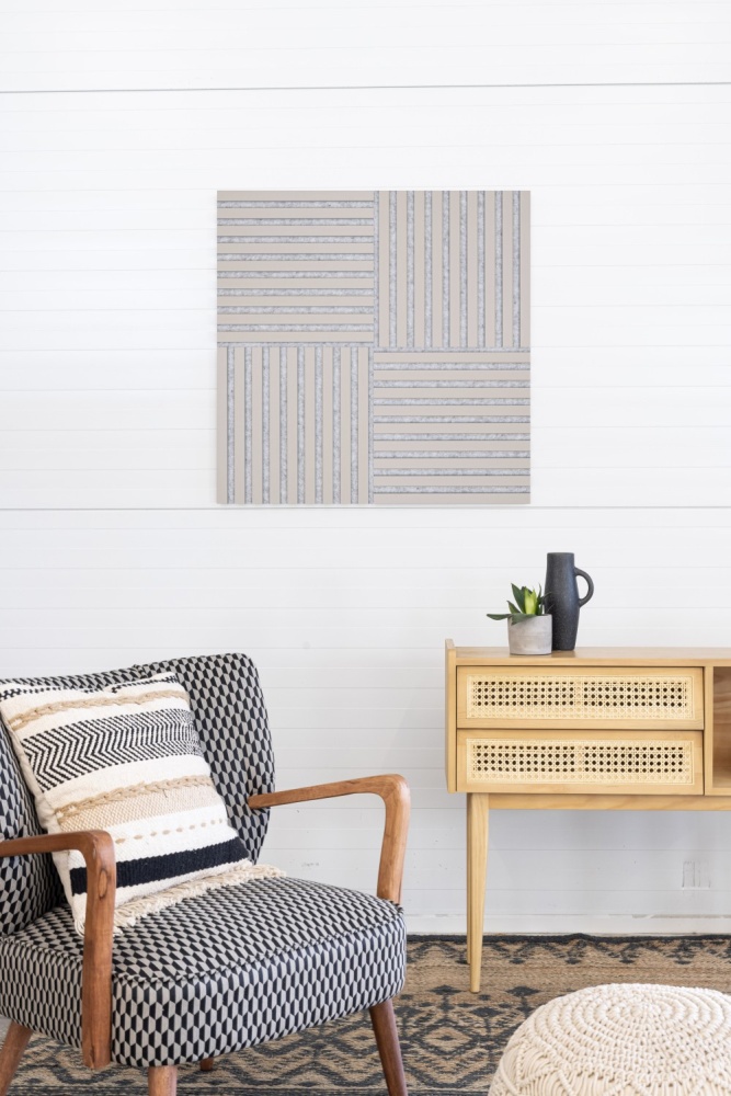 Panneau acoustique Acoustic+ gris sable 400 x 400 mm - feutre acoustique gris