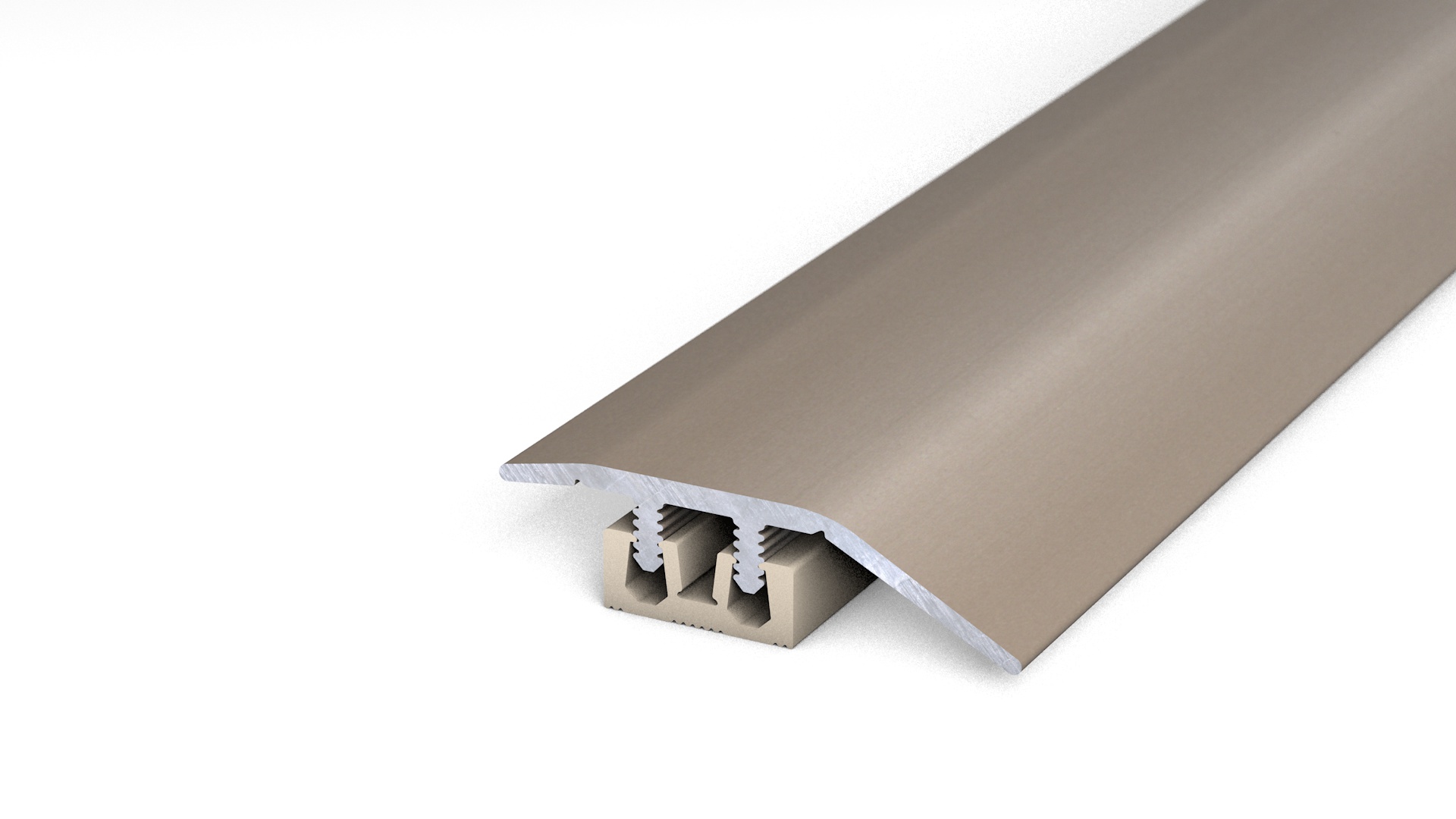 Prinz profi-design profilé de compensation 34 mm - N° 339 - Acier inoxydable mat - 200 cm