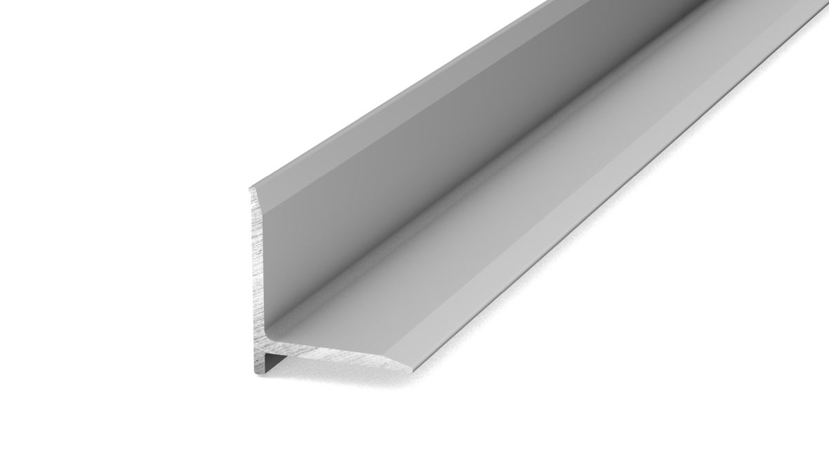 Profilé de raccordement mural n° 298 - 13,1 x 13,1 mm argent 2,50m