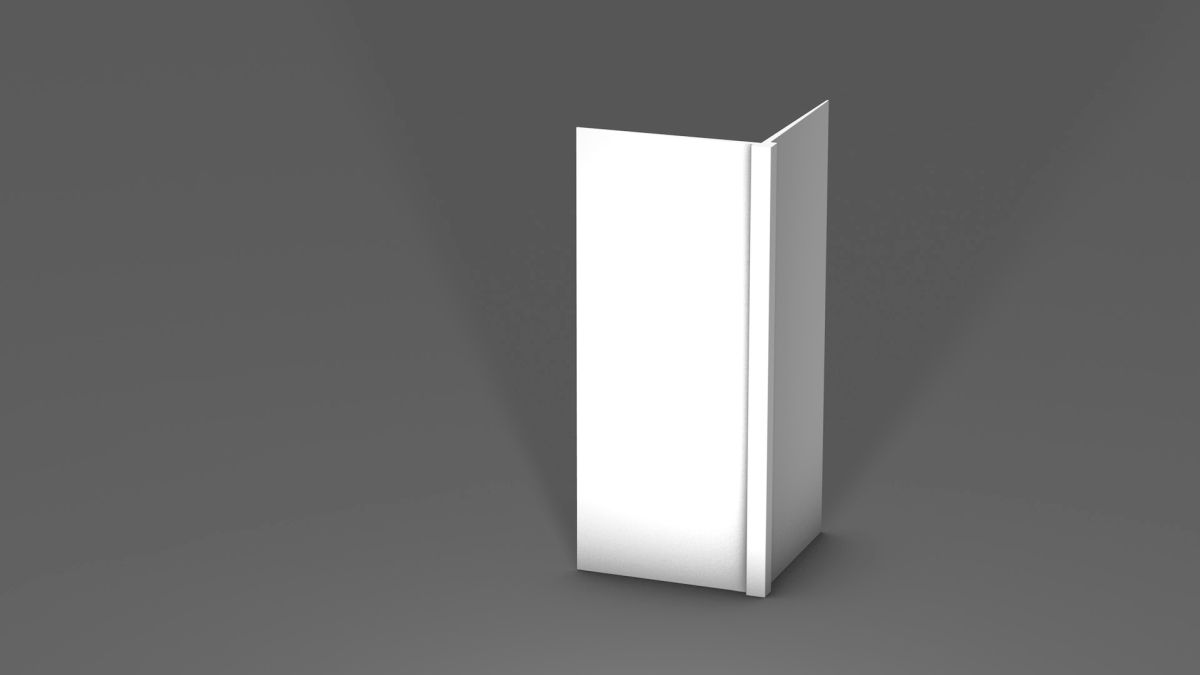 Prinz baguette d’angle pour papier peint 20 x 20 mm - N° 805 - Blanc - 260 cm