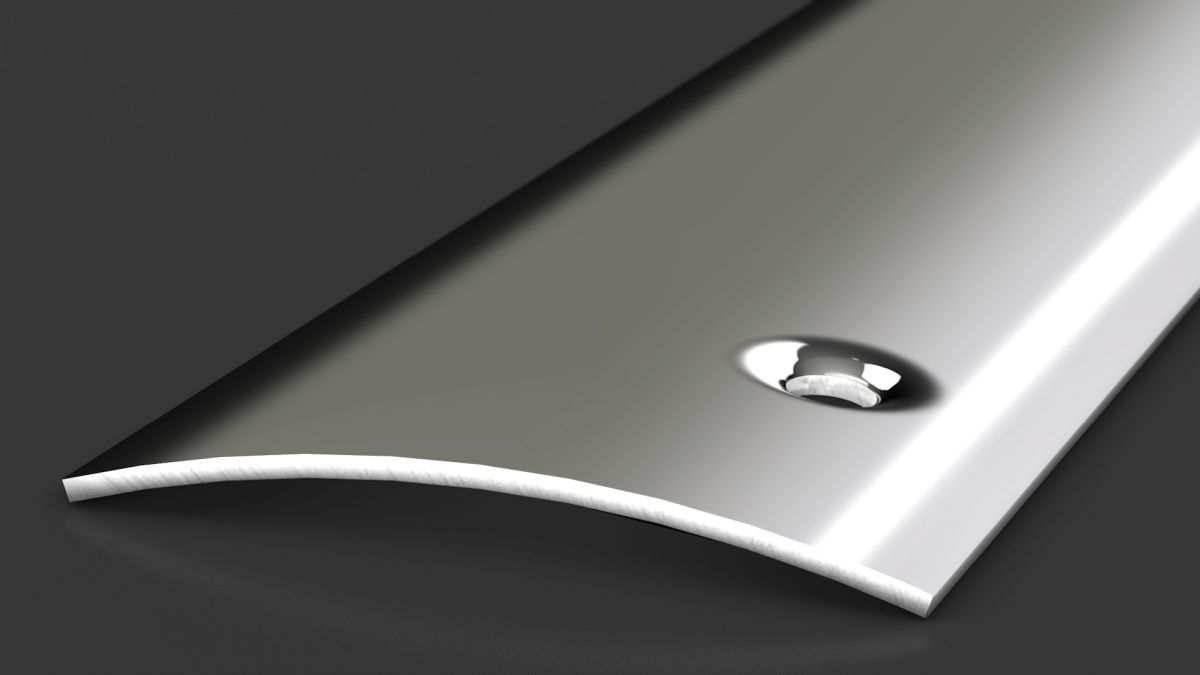 Prinz profilé de transition 50 mm - N° 102 - Acier inoxydable poli miroir - 270 cm