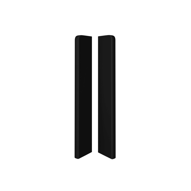 Finition droite / gauche pour plinthe Espumo ESP406 en noir